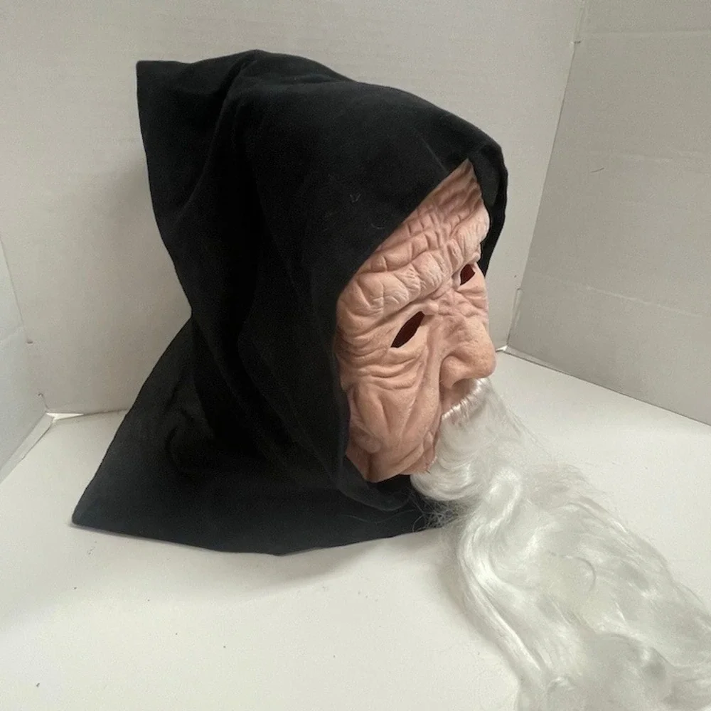 Vintage Paper Magic Group (PMG) Old Man Wizard Halloween Mask